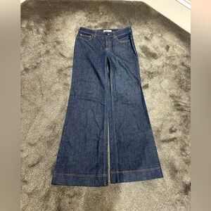 See By Chloe Dark Blue Wide-Leg Jeans